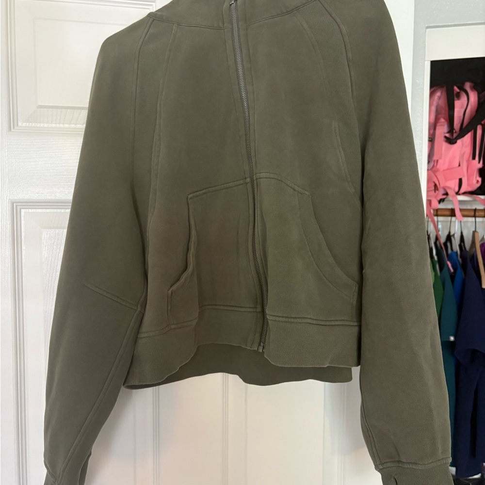 lululemon athletica Green Bomber Jacket Casual Fit